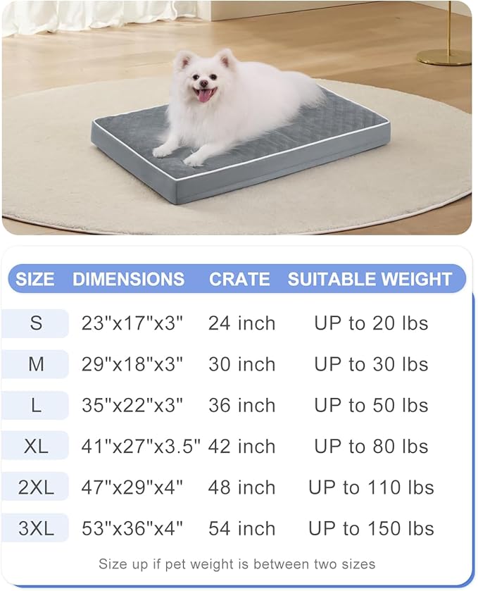 KSIIA Dog Bed for Crate Pad Waterproof for Small Dogs - Image 6