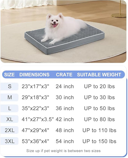 KSIIA Dog Bed for Crate Pad Waterproof for Medium Dogs - Image 6