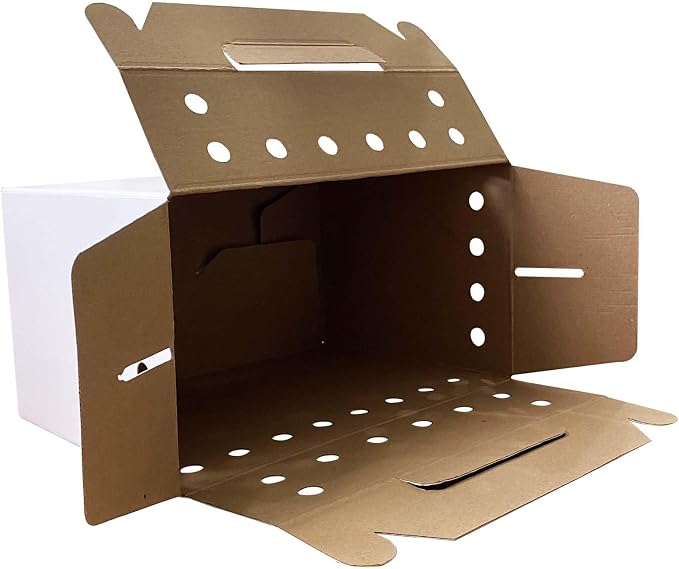 Cardboard Pet Carriers for Small Animals, Not for Cats or Dogs, Disposable - Image 2