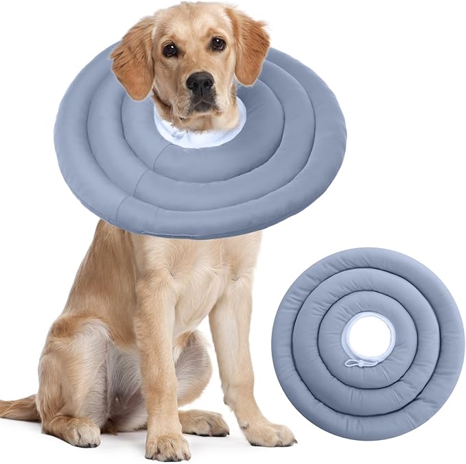 IDOMIK Dog Recovery Collar, Waterproof Soft Dog Cone After Surgery, Comfy by IDOMIK