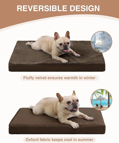 KSIIA Orthopedic Dog Bed Crate Waterproof Pet Mats - Image 4