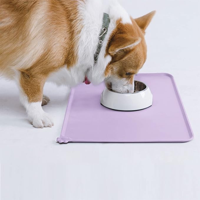 AUDWUD Silicone Waterproof Pet Feeding Mats, Anti Slip Bowl Pad, Dog Mat - Image 7