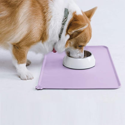 AUDWUD Silicone Waterproof Pet Feeding Mats, Anti Slip Bowl Pad, Dog Mat - Image 7