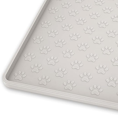 Ptlom Dog Food Mat Anti-Slip Pet Bowl Mats by PTLOM
