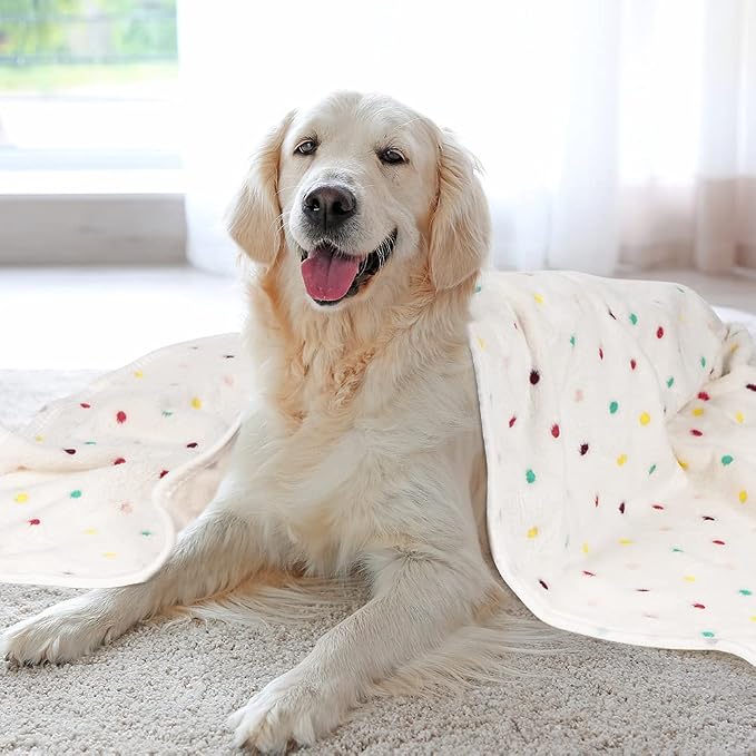 Dono 1 Pack 3 Dog Blankets, Soft Fluffy Fleece Pet Blanket Warm Sleep Mat Paw - Image 6