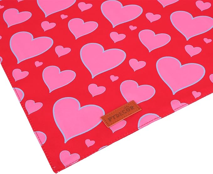 PTDECOR Valentine Dog Bandana, Reversible Valentine Pet Scarf - Image 6