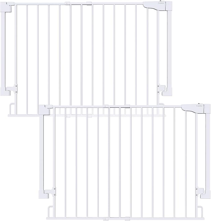 Cumbor 2 Pack 29.2-43" No Bottom Bar Baby Gate by Cumbor