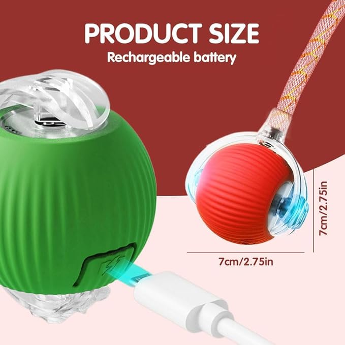2 PCS Interactive Cat Toy Rolling Ball - Image 2