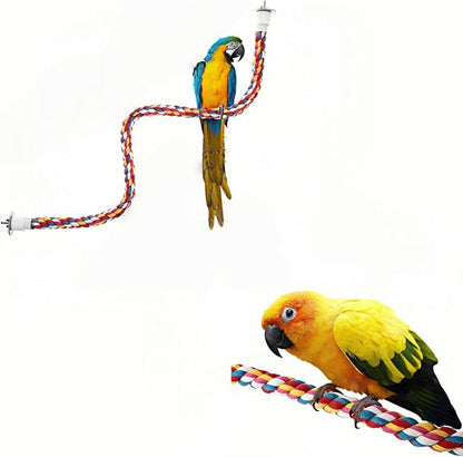 Bird Rope Perches, Parrot Toys, Bungee Rope Perches by Unknown