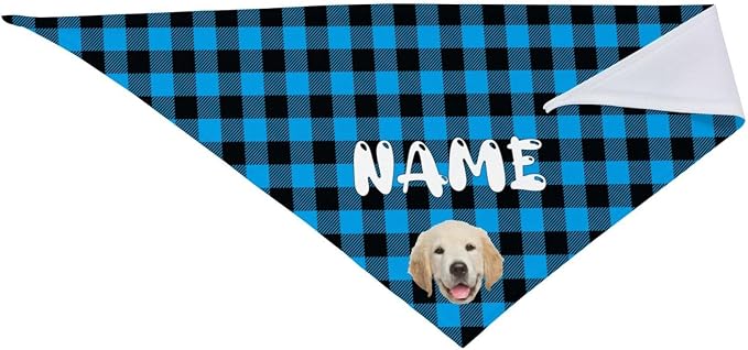 Custom Dog Bandana Add Your Text Photo Name Personalized Neckwear Bandanas Soft - Image 5