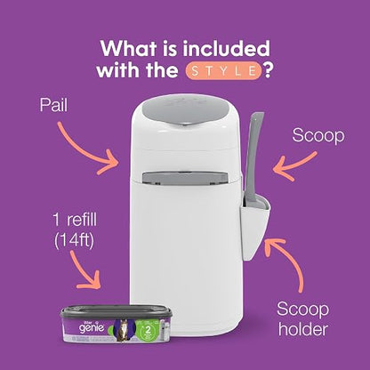 Litter Genie Style Pail Cat Litter Box Waste Disposal System - Image 10
