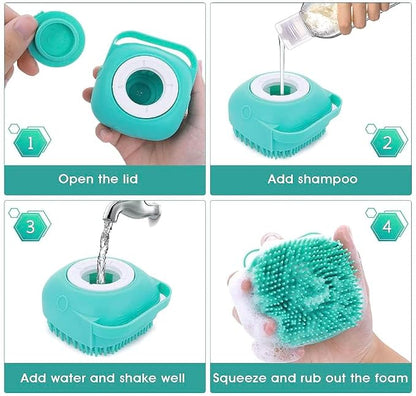 Pet Bath Massage Brush Puppy Dog Cat Grooming Cleaning Soft - Image 4