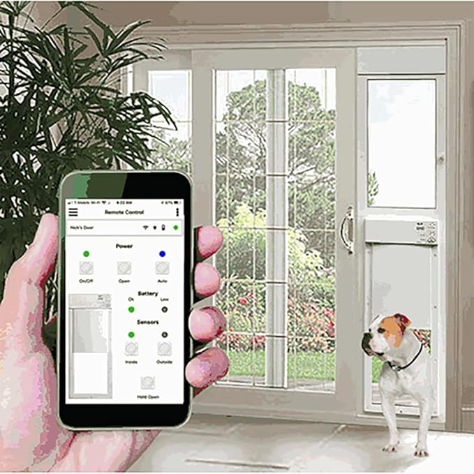 Power Pet WiFi Automatic Sliding Glass Patio Pet Door by High Tech Pet - Image 2
