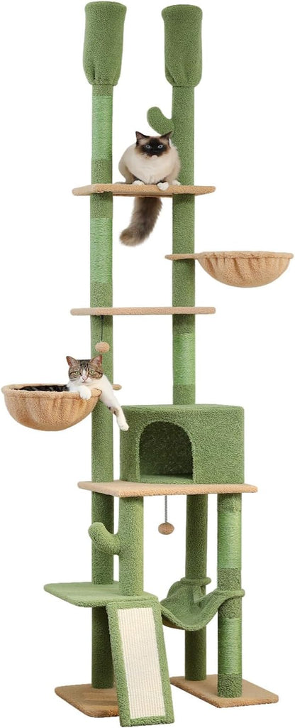 PAWZ Road Cactus Cat Tree Floor to Ceiling Cat Tower by PAWZRoad