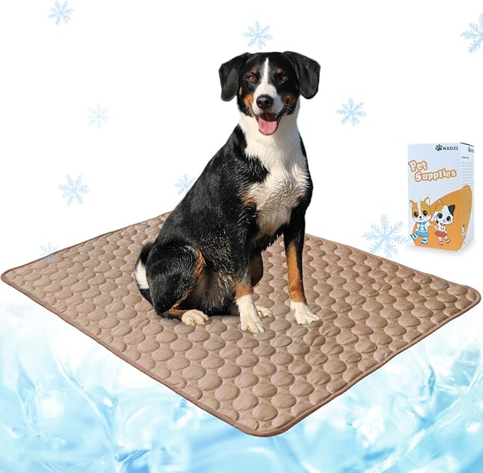 Dog Cooling Mat for Dogs, Pet Cooling Pad Bed for Dog Easy Washable for All by NXDZI