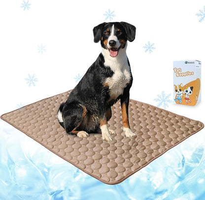 Dog Cooling Mat for Dogs, Pet Cooling Pad Bed for Dog Easy Washable for All by NXDZI