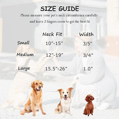 Soft Cotton Dog Collar with Metal Buckle Adjustable Heavy Duty Comfy Corduroy - Image 7