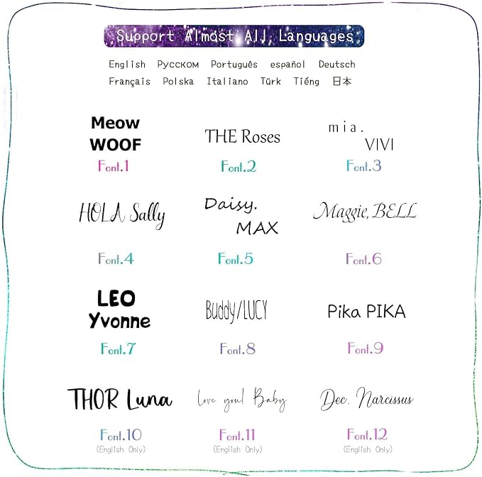 HM001 Cats Dogs ID Tags Personalized Lovely Symbols Pets Collar Name - Image 5