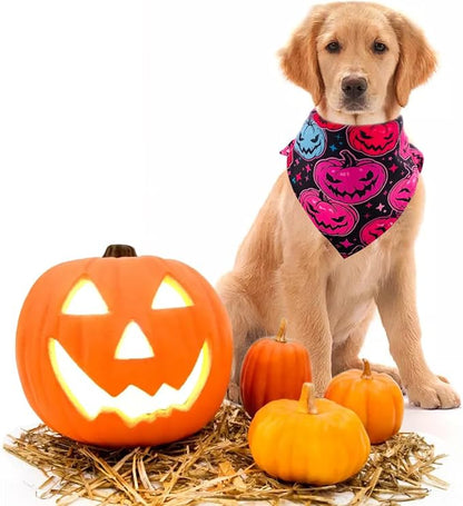 PET SHOW 50 Pack Halloween Small Dog Bandanas Girl Boy Pumpkin Bat Ghost Cat - Image 7