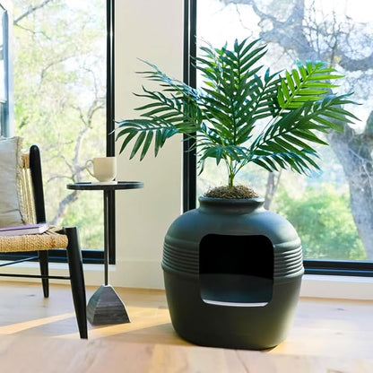 Good Pet Stuff Hidden Litter Box Planter, Decorative Cat Litter Enclosure - Image 3