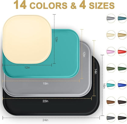 Silicone Pet Feeding Mat with Raised Edge - Image 2