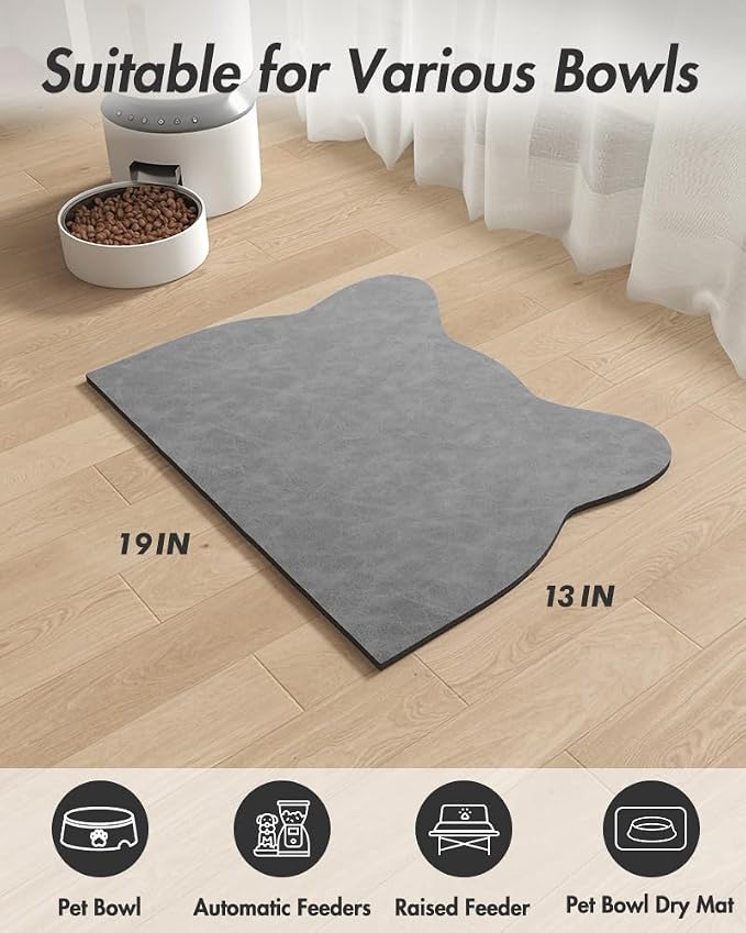 Absorbent Dog Food Mat-Dog Cat Mat - Image 7