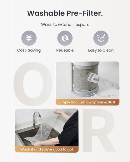 SwitchBot Air Purifier Table for Home up to 3620 ft², HEPA Air Purifier - Image 7