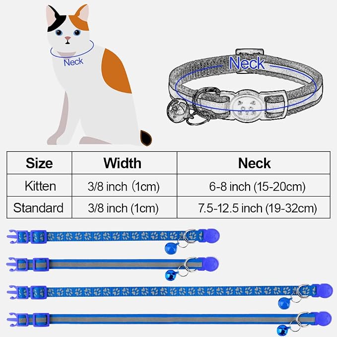 Taglory Reflective Cat Collar Breakaway - Image 6