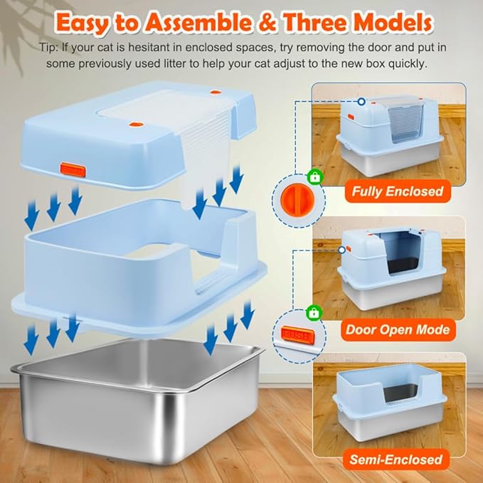Vivifying Stainless Steel Litter Box - Image 3