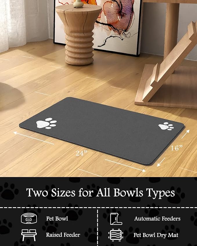 Pet Feeding Mat-Absorbent Dog Mat - Image 7