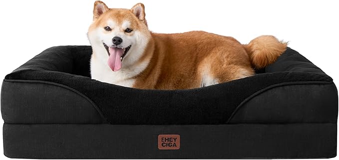EHEYCIGA Orthopedic Dog Bed for Large Sized Dog, Waterproof Liner & Washable by EHEYCIGA