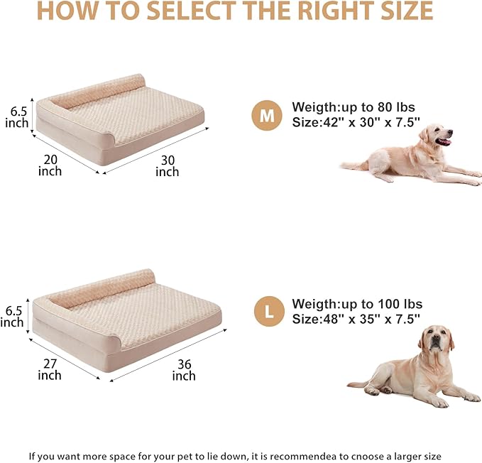 BFPETHOME Orthopedic Dog Beds for Large Dogs-Waterproof Sofa Dog Bed - Image 5