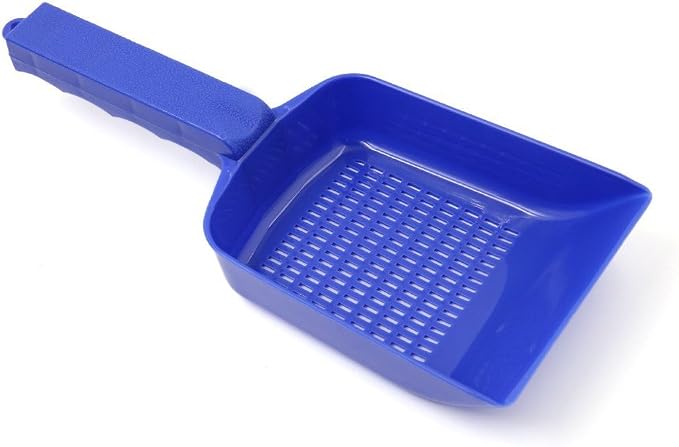 XMHF Aquarium Fish Tank Garden Sand Soil Scraper Cleaning Pan Scoop Shovel Blue by XMHF