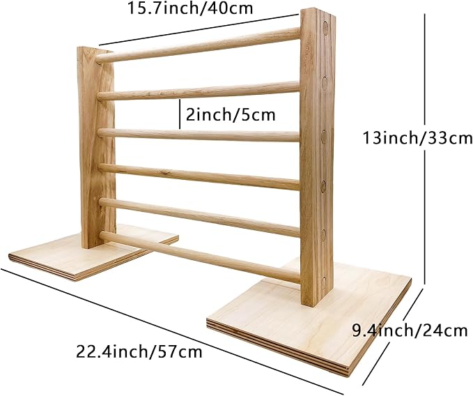 Hamiledyi Rabbit Jump Bar Rabbit Adjustable Hurdles Wooden Obstacle Exercise - Image 6