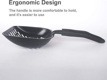 Metal Cat Litter Scoop with a Deep Shovel Design | Solid Aluminum & Non-Stick - Image 5