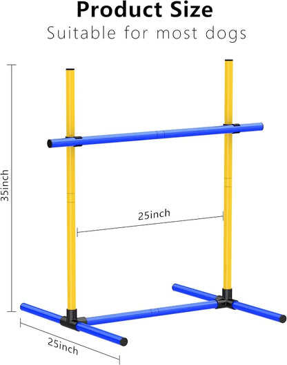 Dog Agility Hurdle Training Set, 2-Sets Jump Bar Equipment - Image 6