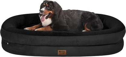Orthopedic Washable Large Dog Bed: Cooling Memory Foam Dog Bed by Wozoke