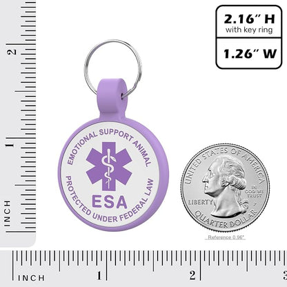 ESA Dog Tag, QR Code Dog Tag, Modifiable Free Pet Online Profile, Scannable QR - Image 4