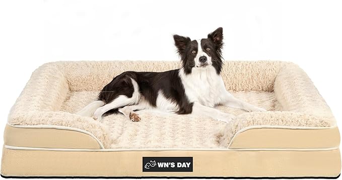 Orthopedic Dog Bed for Large Medium Sized, Washable Memory Foam Large Dog Bed by Unknown