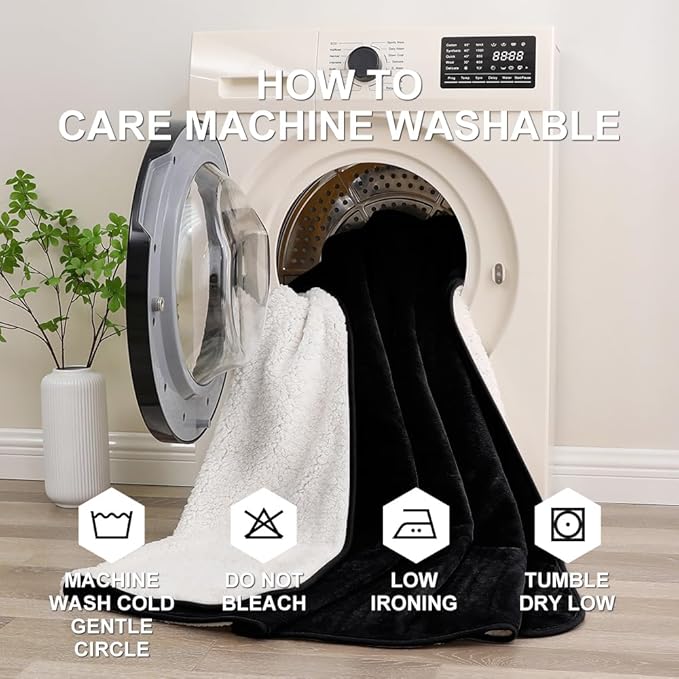 Waterproof Blanket for Beds – Ideal for Couch & Pets Splash Proof Sherpa Throw - Image 8