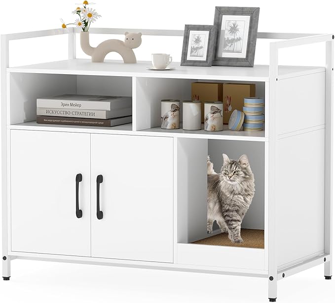 Giantex Cat Litter Box Enclosure by Giantex