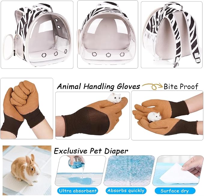 Portable Small Animal Backpack Travel Breathable Pet Carrier Bag Cages - Image 3
