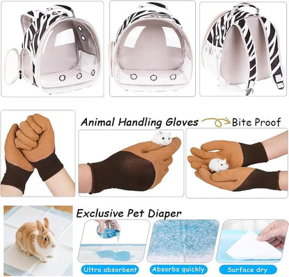 Portable Small Animal Backpack Travel Breathable Pet Carrier Bag Cages - Image 3
