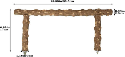 Large Natural Pepper Wood Parrot Stand Branch, Wooden Perch - Image 6