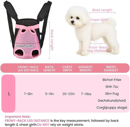 Mosago Dog Backpack Carrier, Thick Straps & Cushion, Pet Sling Front Backpacks - Image 2