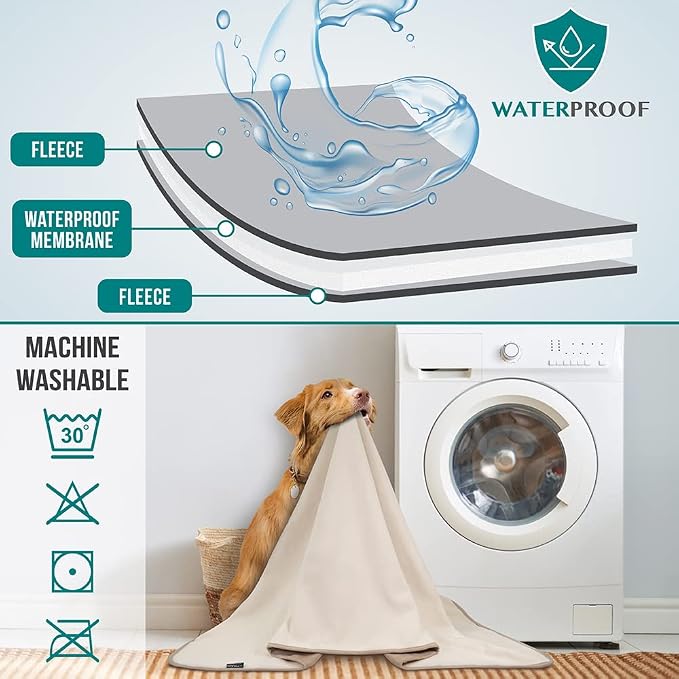 PetAmi Waterproof Dog Blanket for Medium Large Pets Dogs Cats, Pet Couch Cover - Image 4