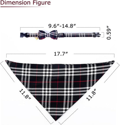 Yizepet Dog Collar with Bow Tie- Adjustable pet Collar - Image 4