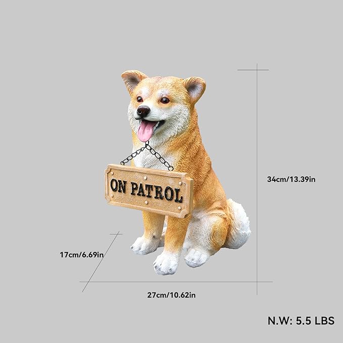 Akita Statue Outdoor Decorations – Dog Statues Outdoor Sitting Akita - Image 2