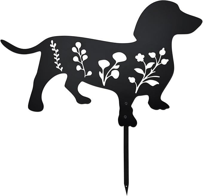Dog Garden Stake by Unknown