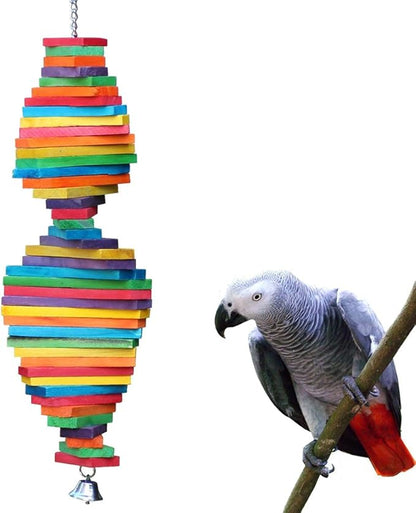 Bird Chewing Toy Large Medium Parrot Cage Bite Toys African Grey Macaws by KINTOR